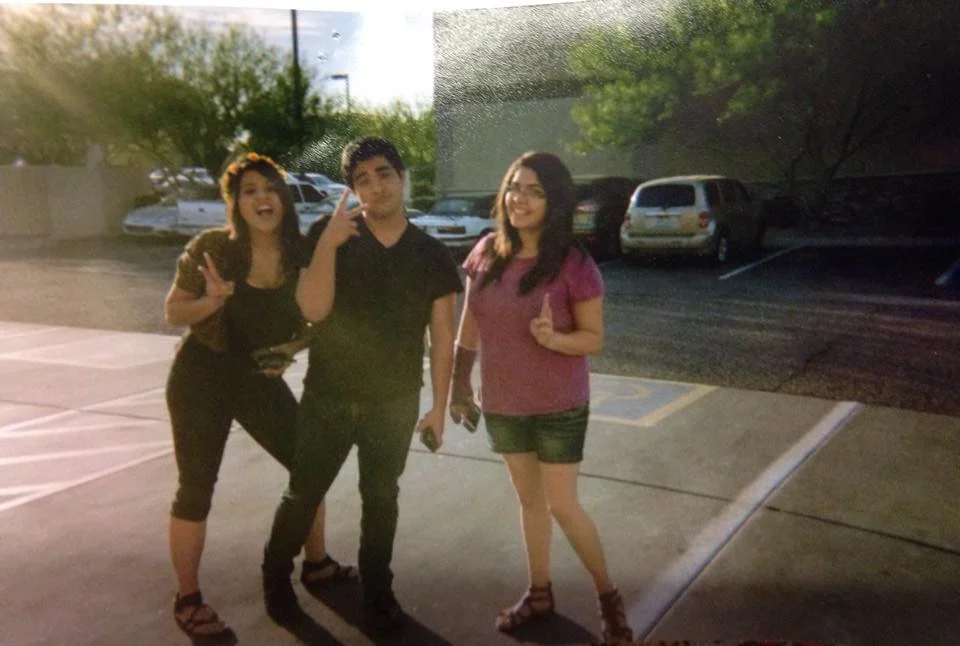 Photo of Me, Marquez, and Gabby in High School