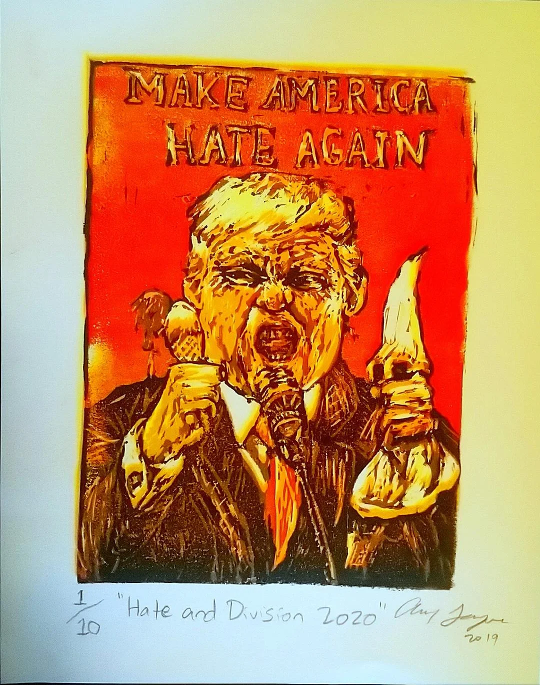 Hate and Division 2020 - Andrew Layne - 8x10” - $50