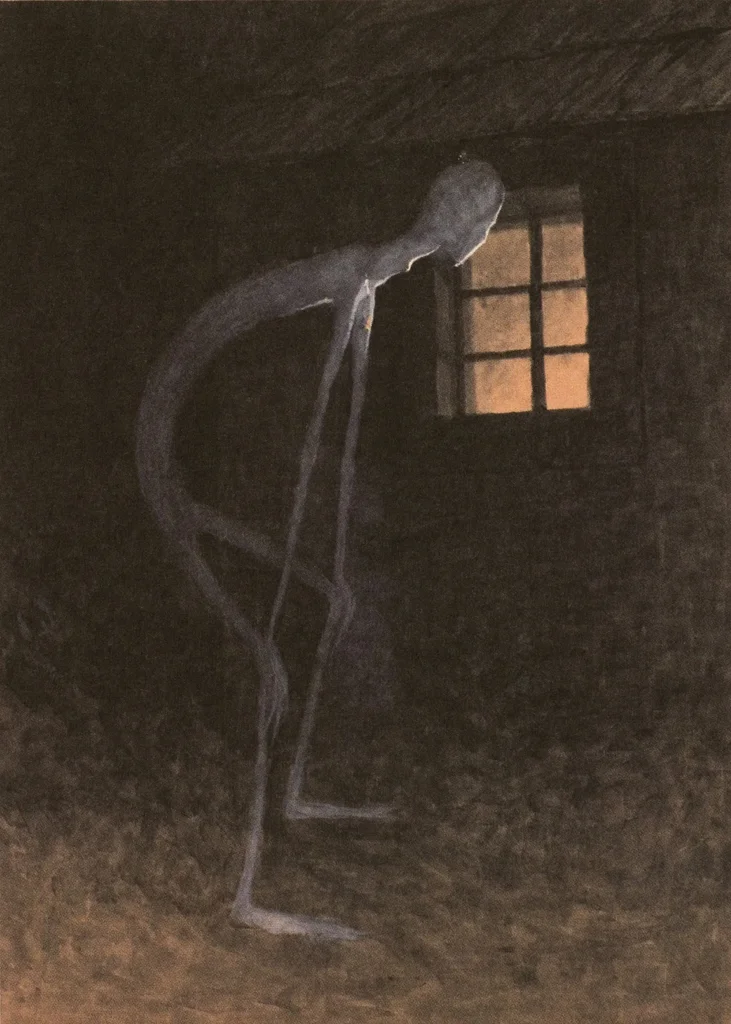 Death Looking Into the Window of One Dying, 1900