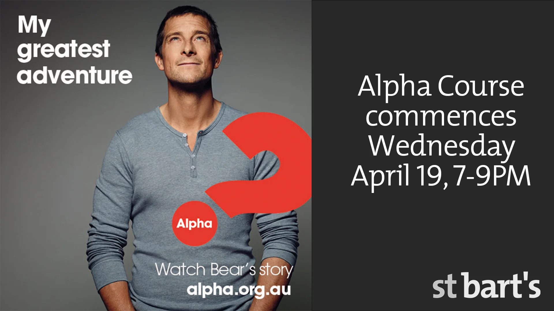 The Alpha Course Commences