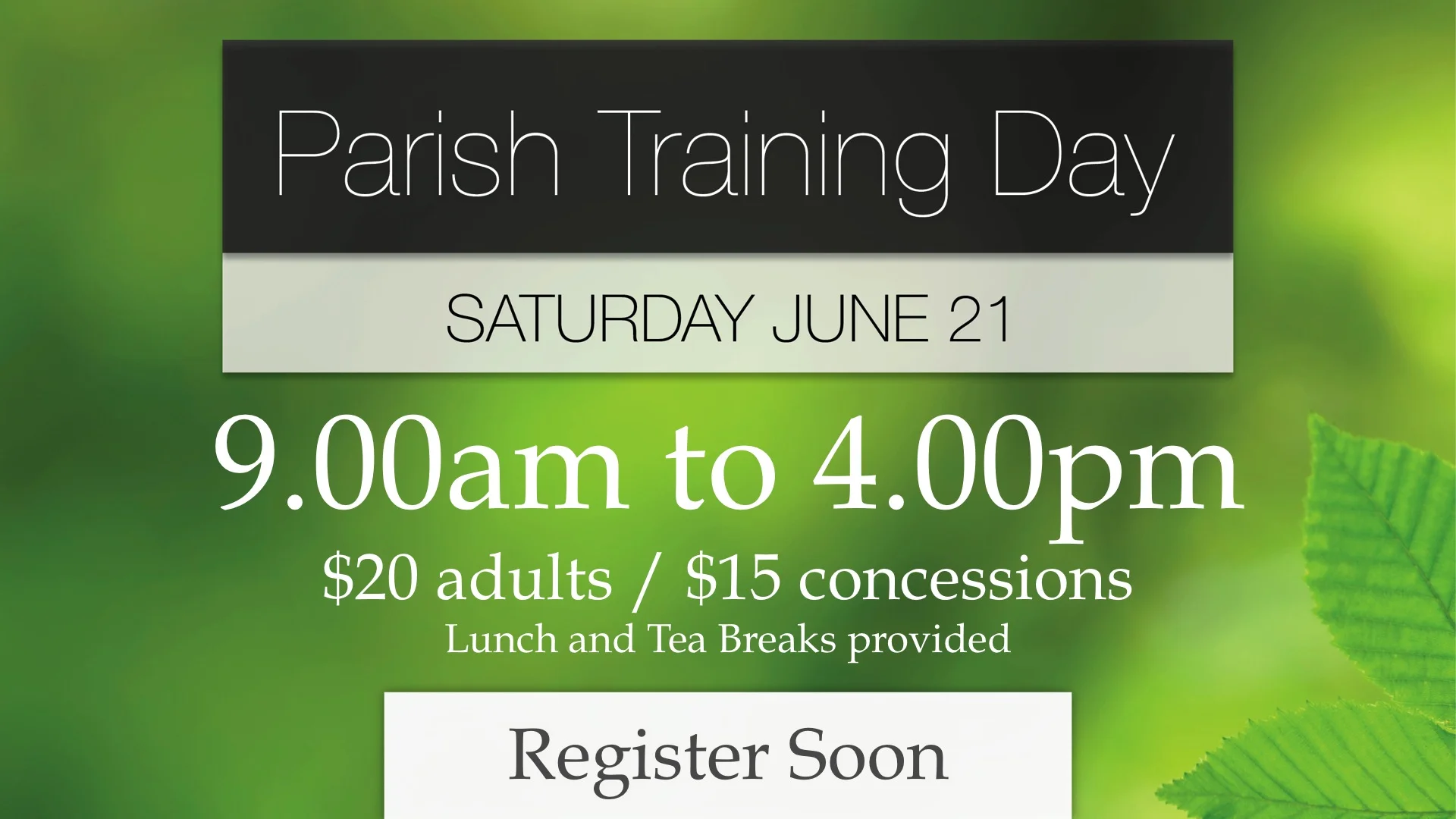 Introduction to Bible Reading (2014 Training Day)