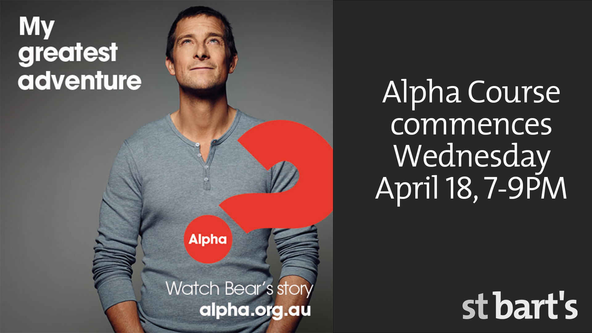 The Alpha Course Commences
