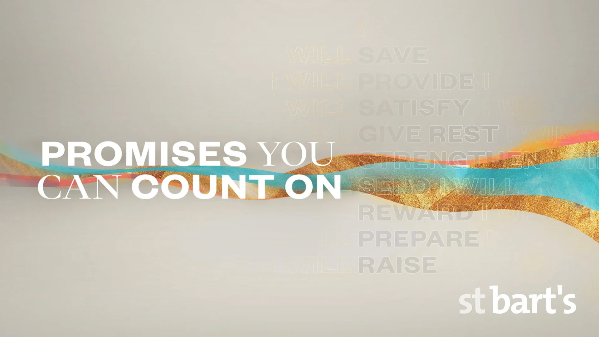 Promises You Can Count On