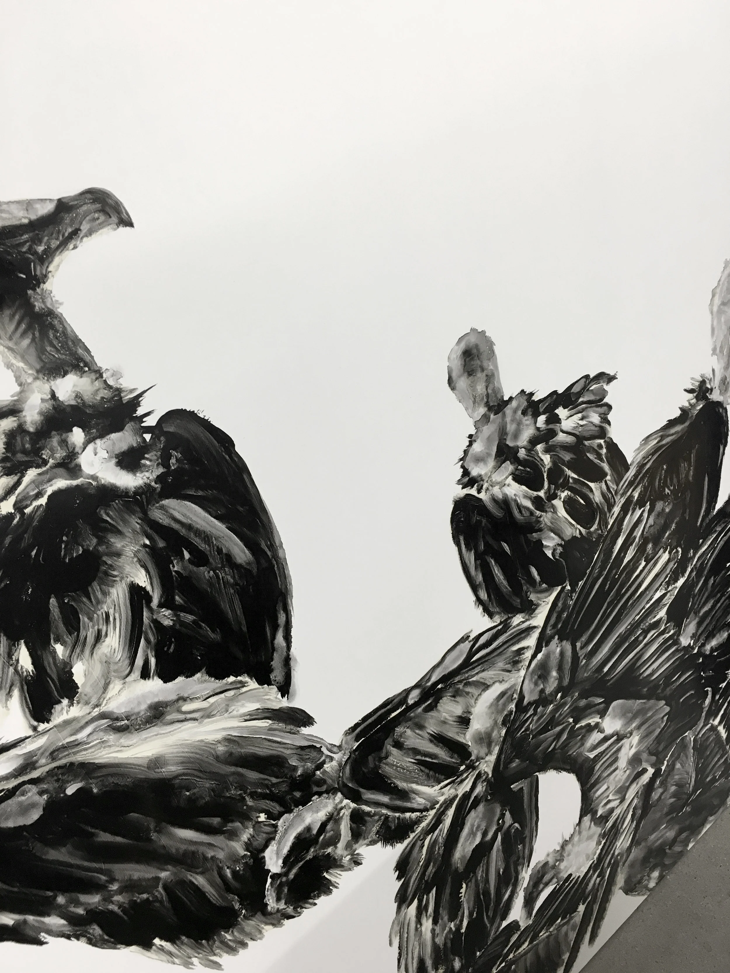 Carnage, détail Huile sur panneau