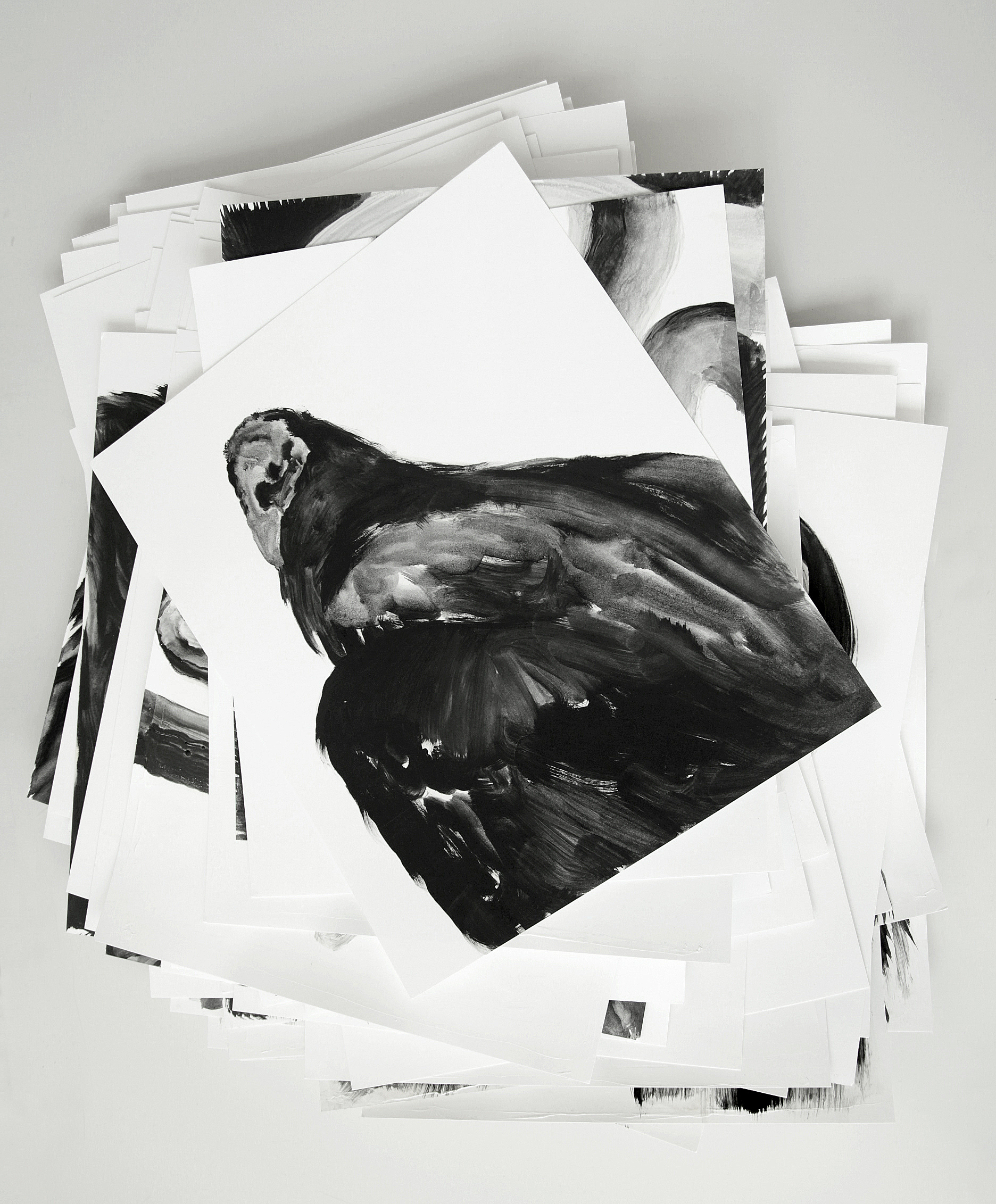  Vautours / Vultures  Huile sur papier / Oil on paper  12 X 16 in / 30 X 40 cm    