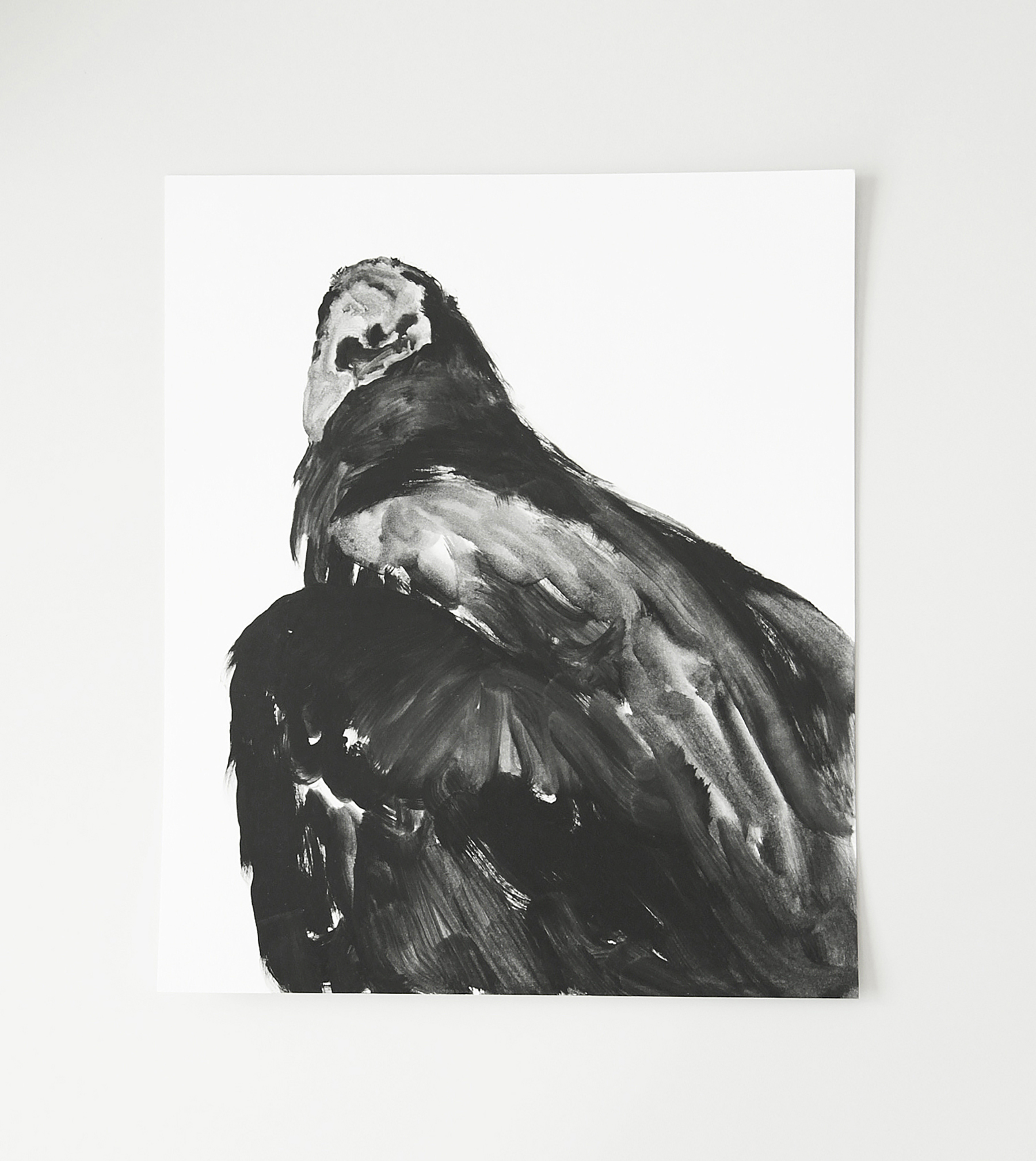  Vautour / Vulture  Huile sur papier / Oil on paper  12 X 16 in / 30 X 40 cm    