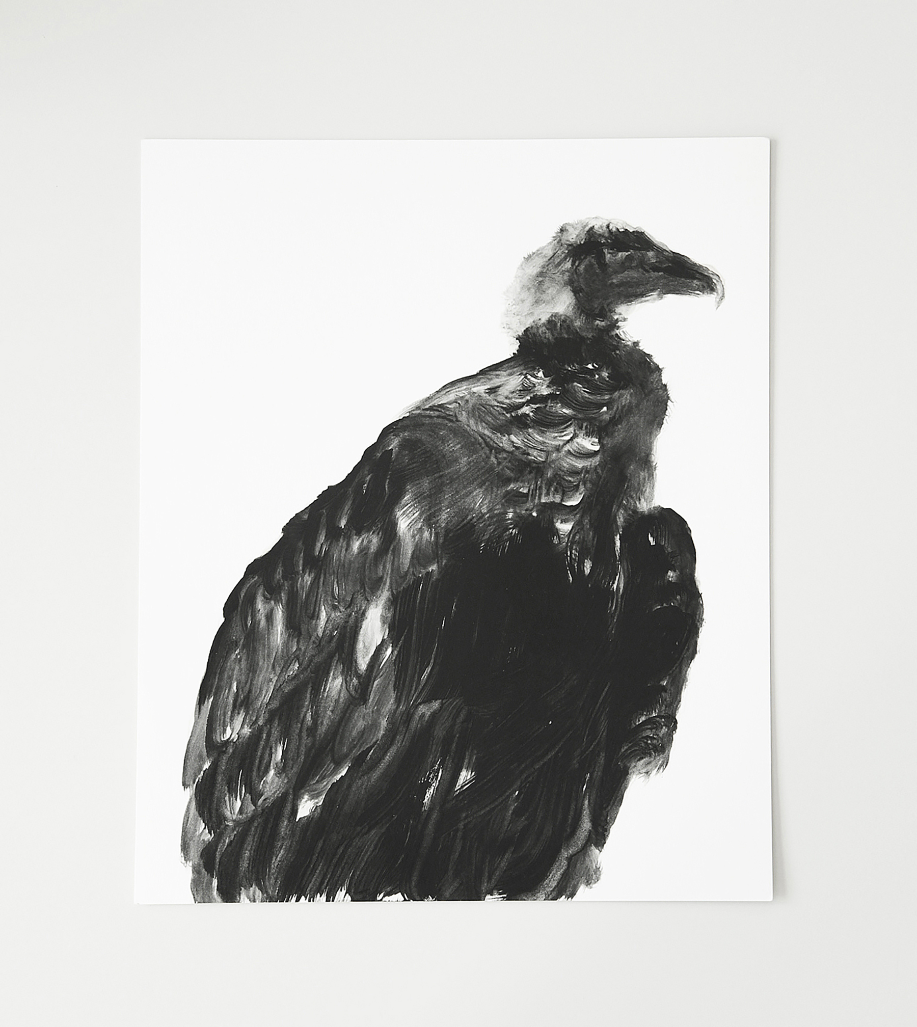  Vautour / Vulture  Huile sur papier / Oil on paper  12 X 16 in / 30 X 40 cm    