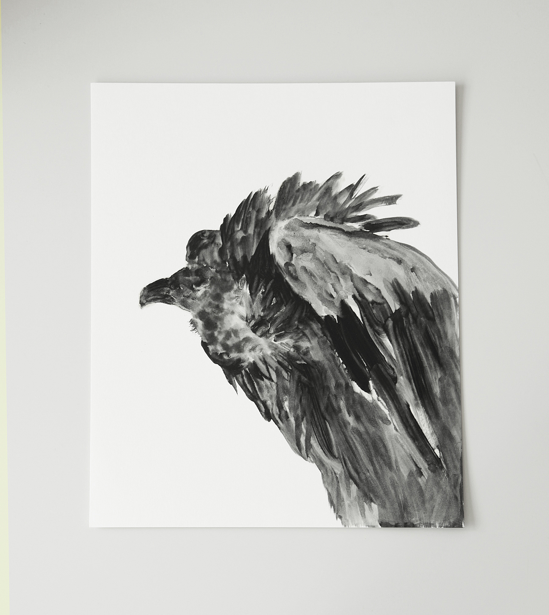  Vautour / Vulture  Huile sur papier / Oil on paper  12 X 16 in / 30 X 40 cm    