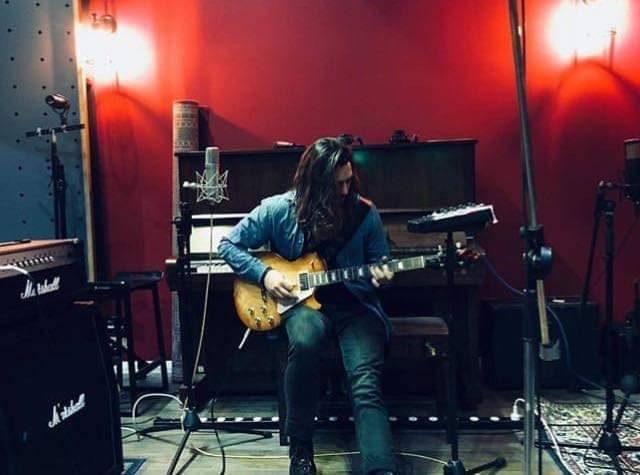 Arthur (aka Dave Grohl/jesus) jamming out in the live room whilst recording with @avalanchebandrock 🤘🤘 #defwolf #gibson #avalancheband #marshall #recording #recordingstudio #guitar #studio #audio #rocknroll #sydneymusic