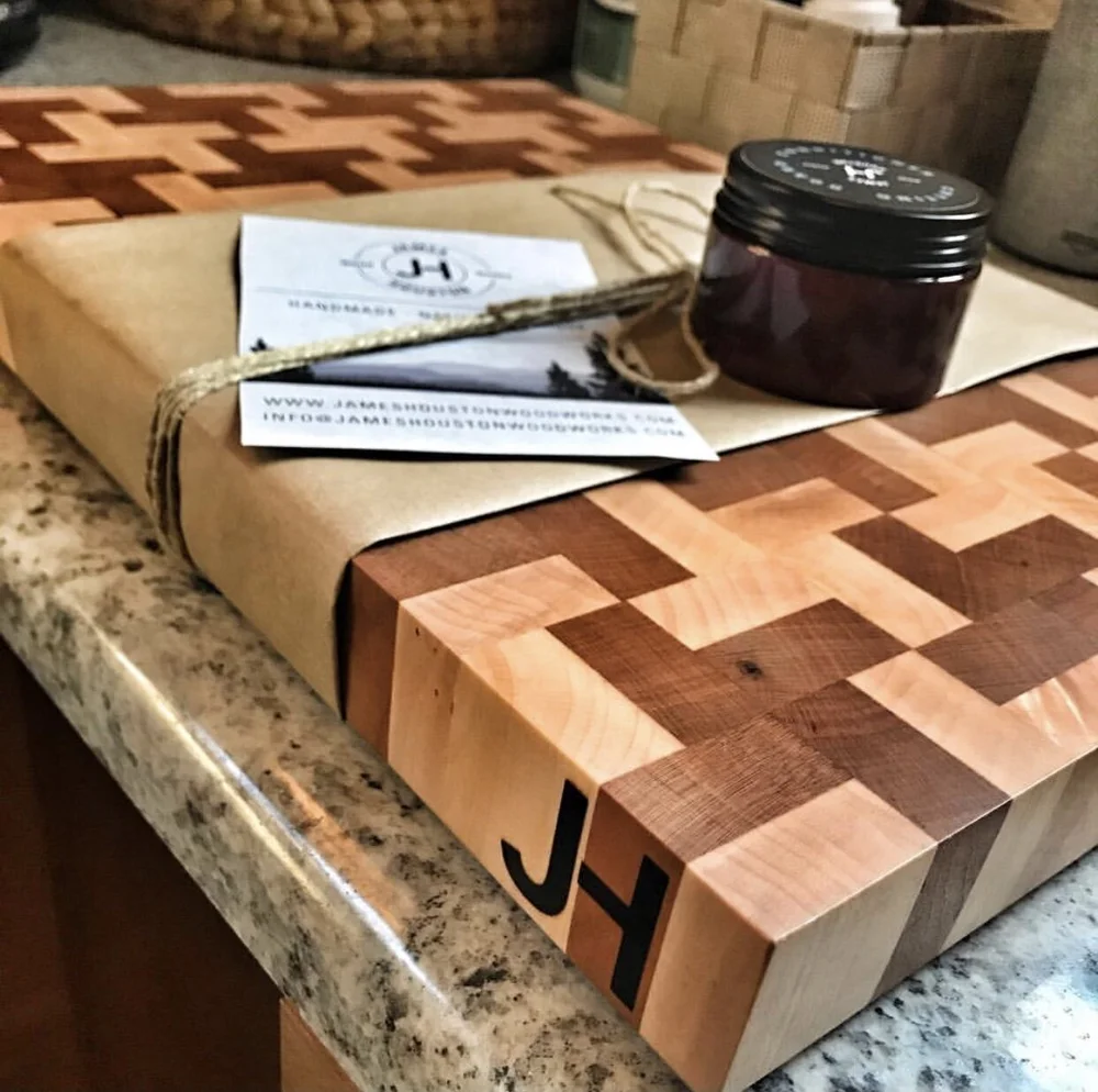 Maple Cherry End Grain Cutting Board Custom End Grain