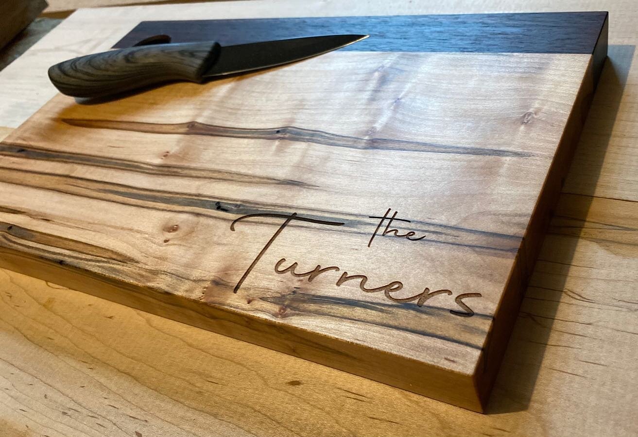 Now offering personalized laser engraving!

Laser engraving is a great compliment to a unique gift or if you just want to &ldquo;live laugh love&rdquo; everything in your kitchen we can do that too. 

Available in our Etsy shop! Link in bio.

#woodwo