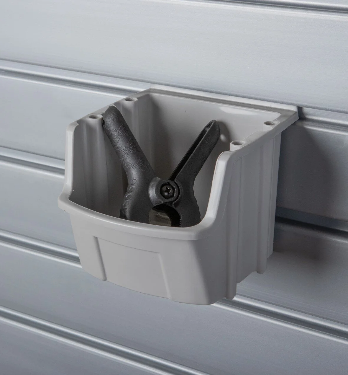 HSPUBG Plastic Utility Bin Gray Propped 1.jpg