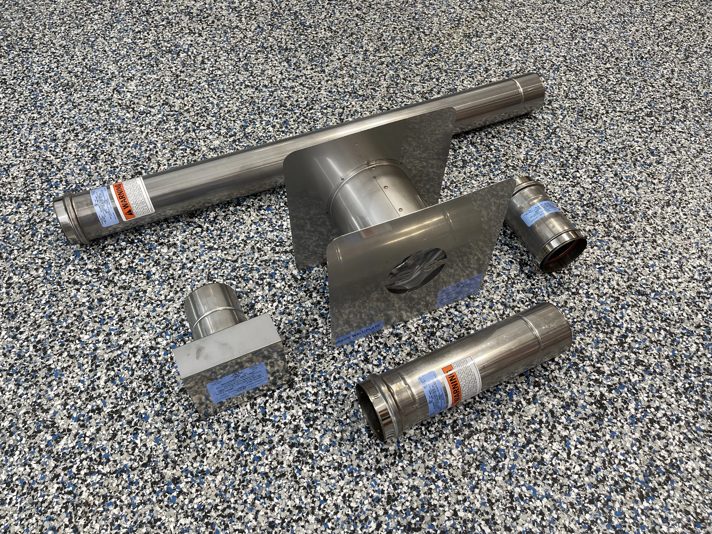 Hot Dawg Garage Heater Exhaust Kit - Straight — Garage Boss