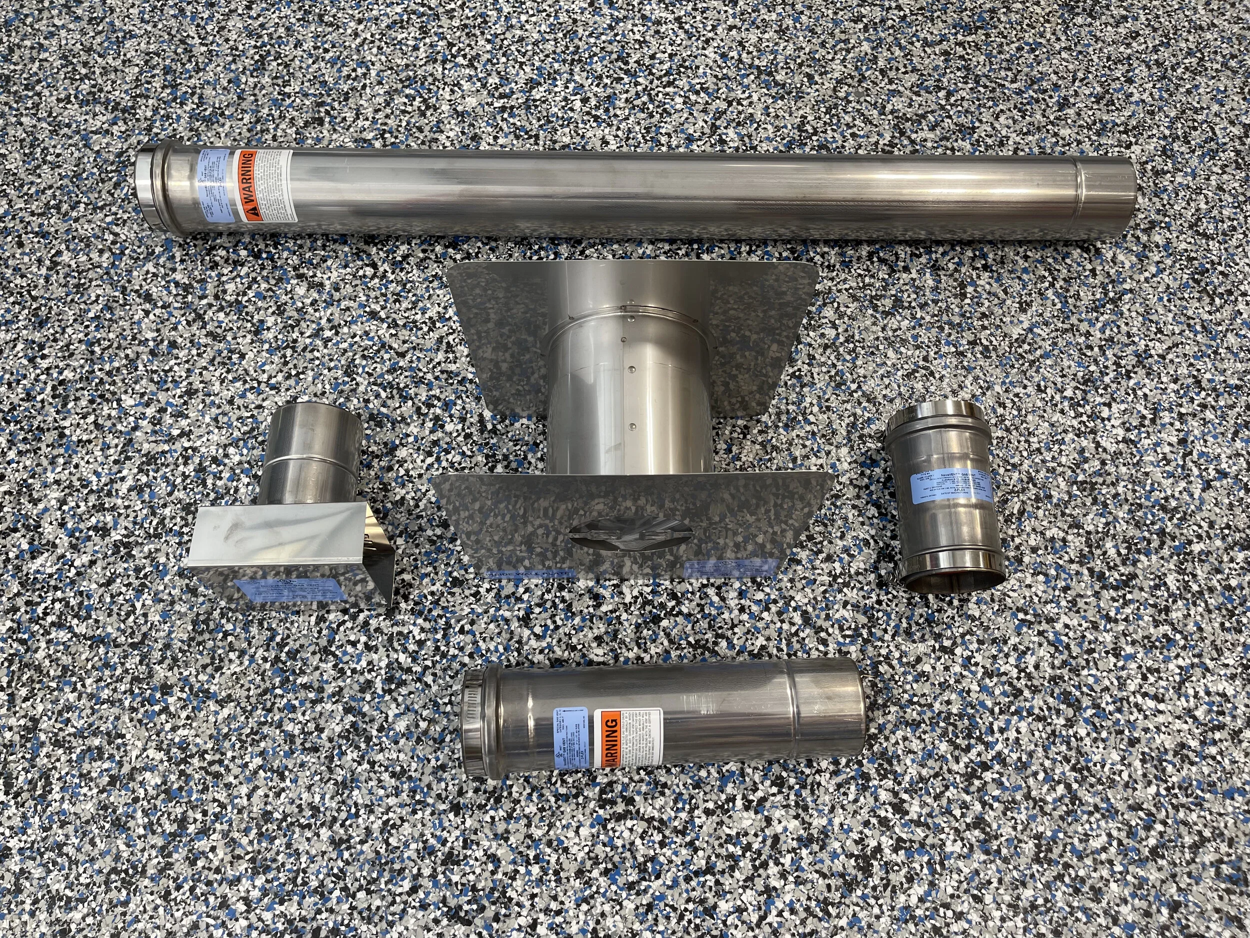 Hot Dawg Garage Heater Exhaust Kit - Straight — Garage Boss