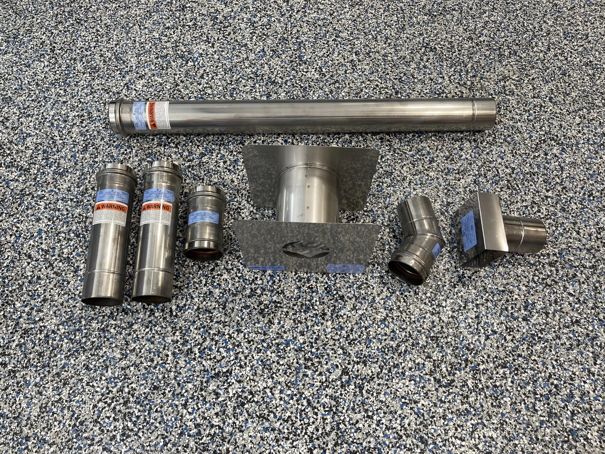 Hot Dawg Garage Heater Exhaust Kit with 45 Elbow — Garage Boss