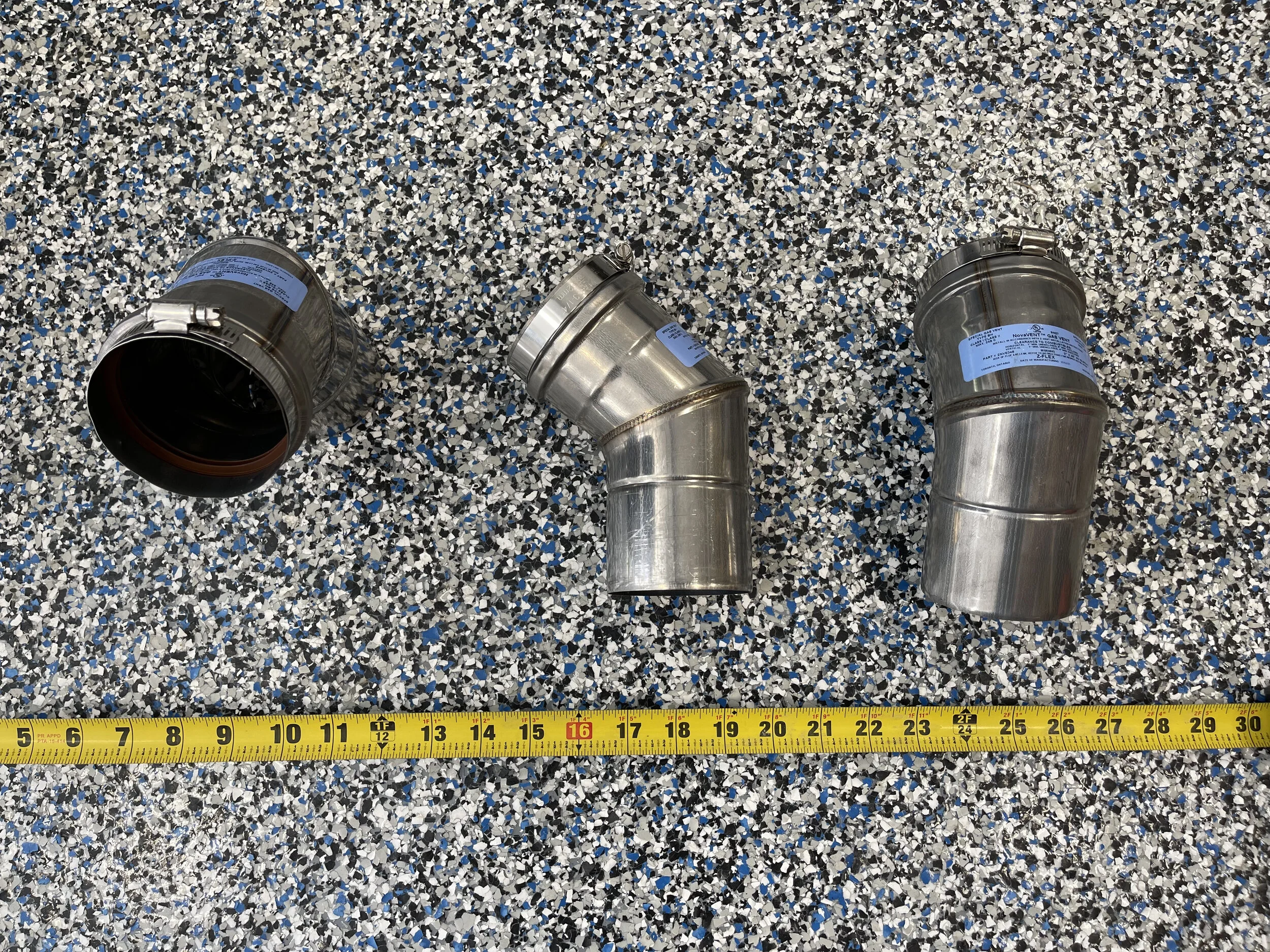 Hot Dawg Garage Heater 3 Exhaust - 90° — Garage Boss