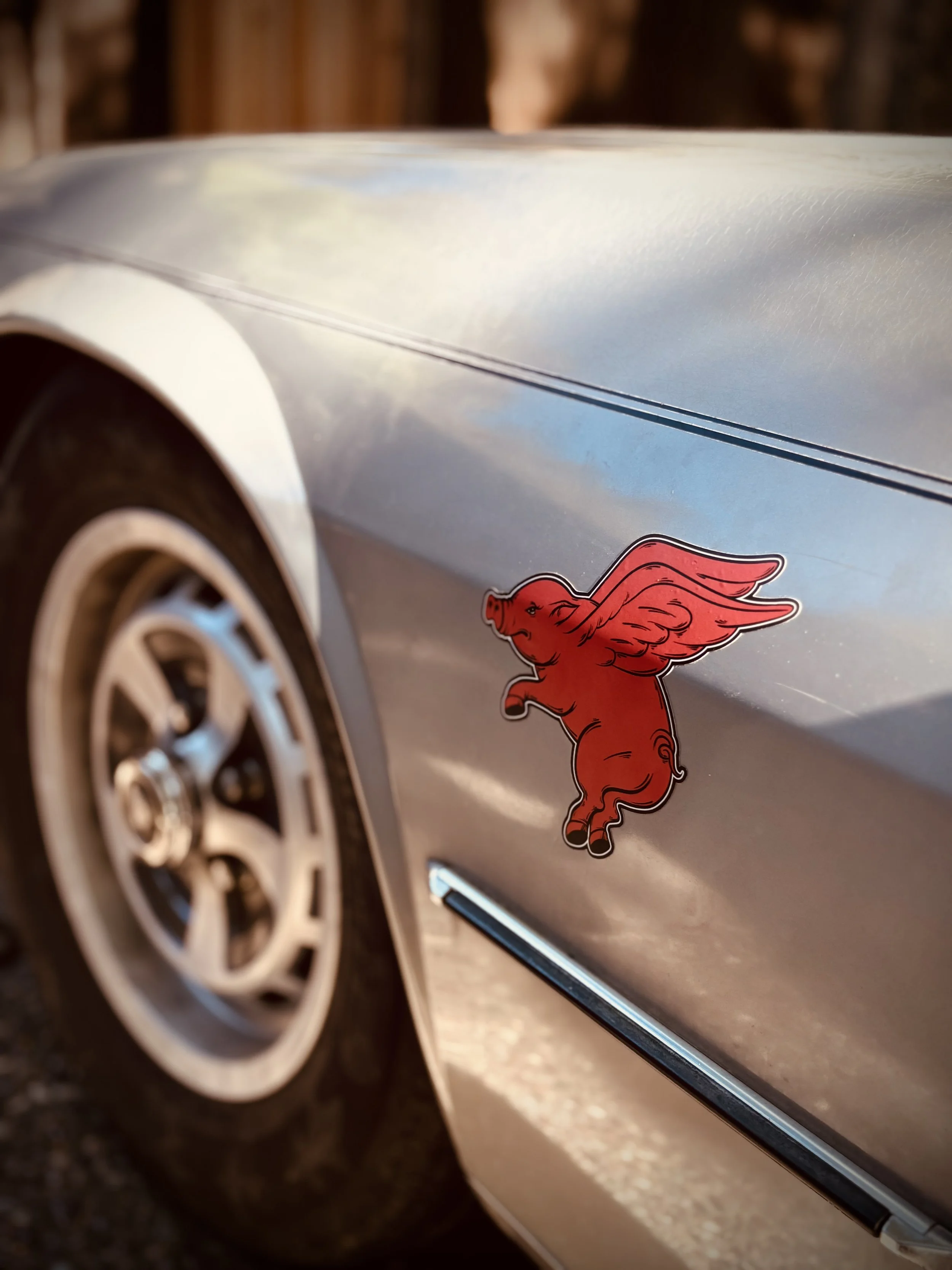 Aero Pig Bumper Sticker