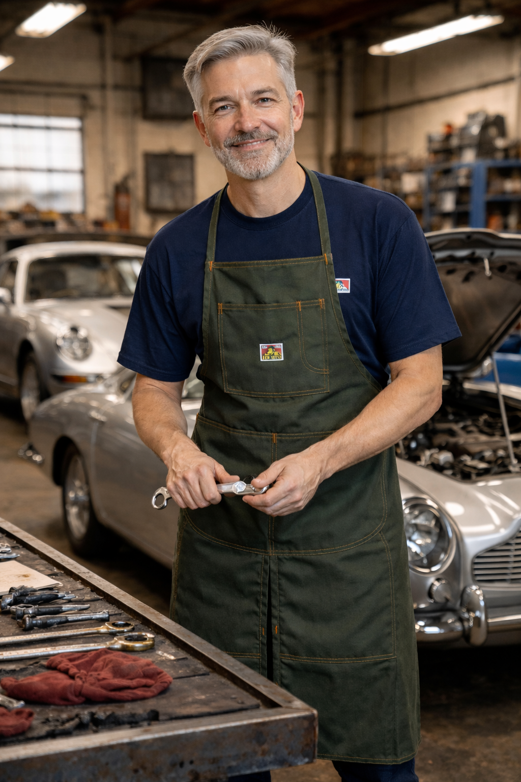 Ben Davis Apron - Olive