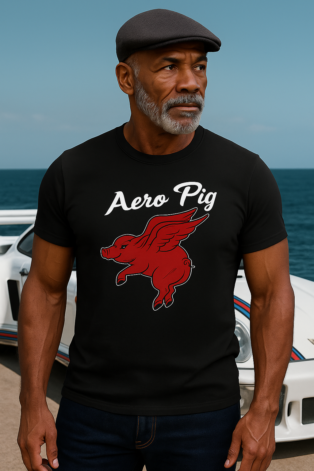 Aero Pig 935 Black Tee