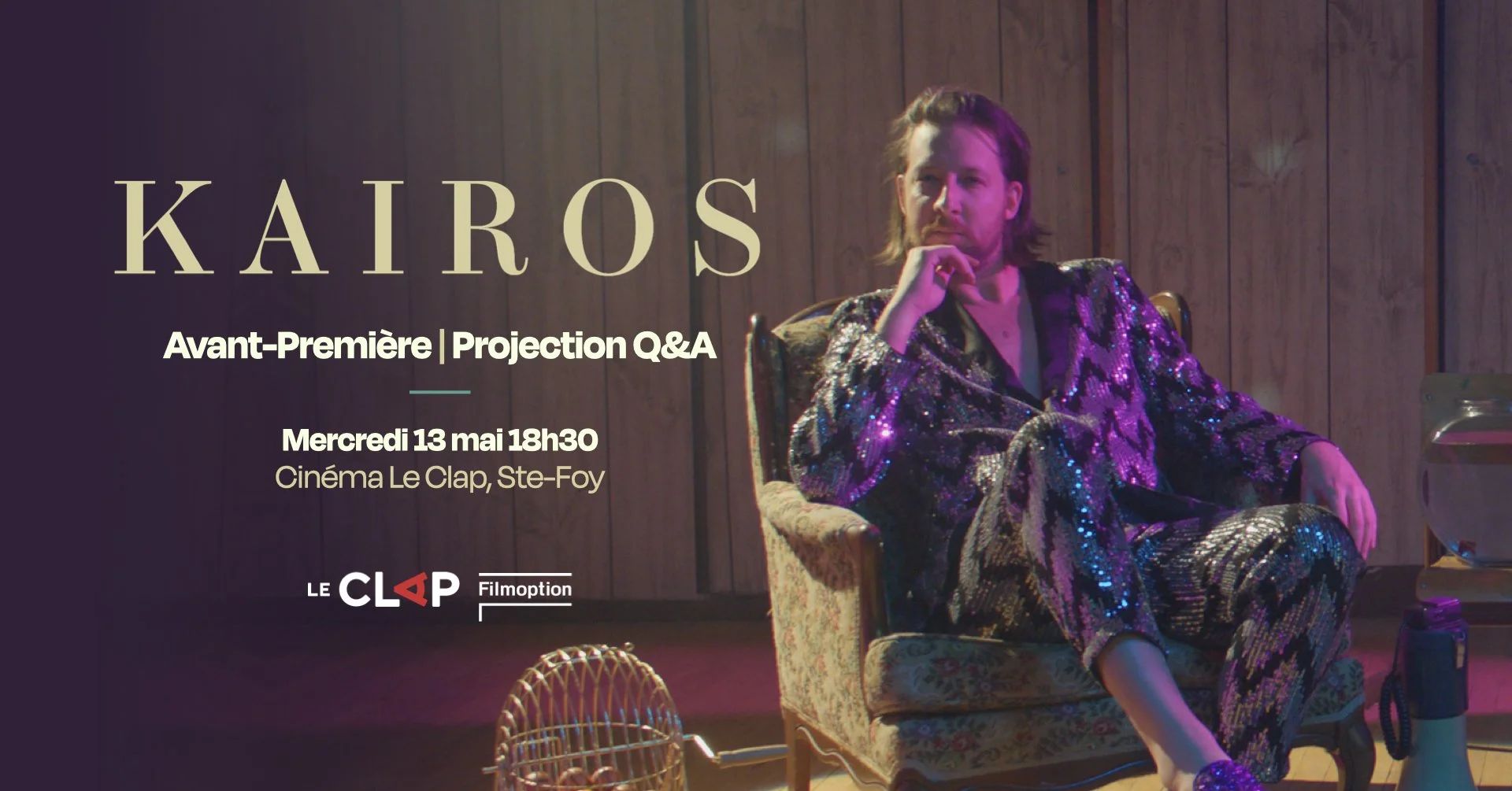Avant-Première du film Kaïros à Québec en présence de l'équipe du film