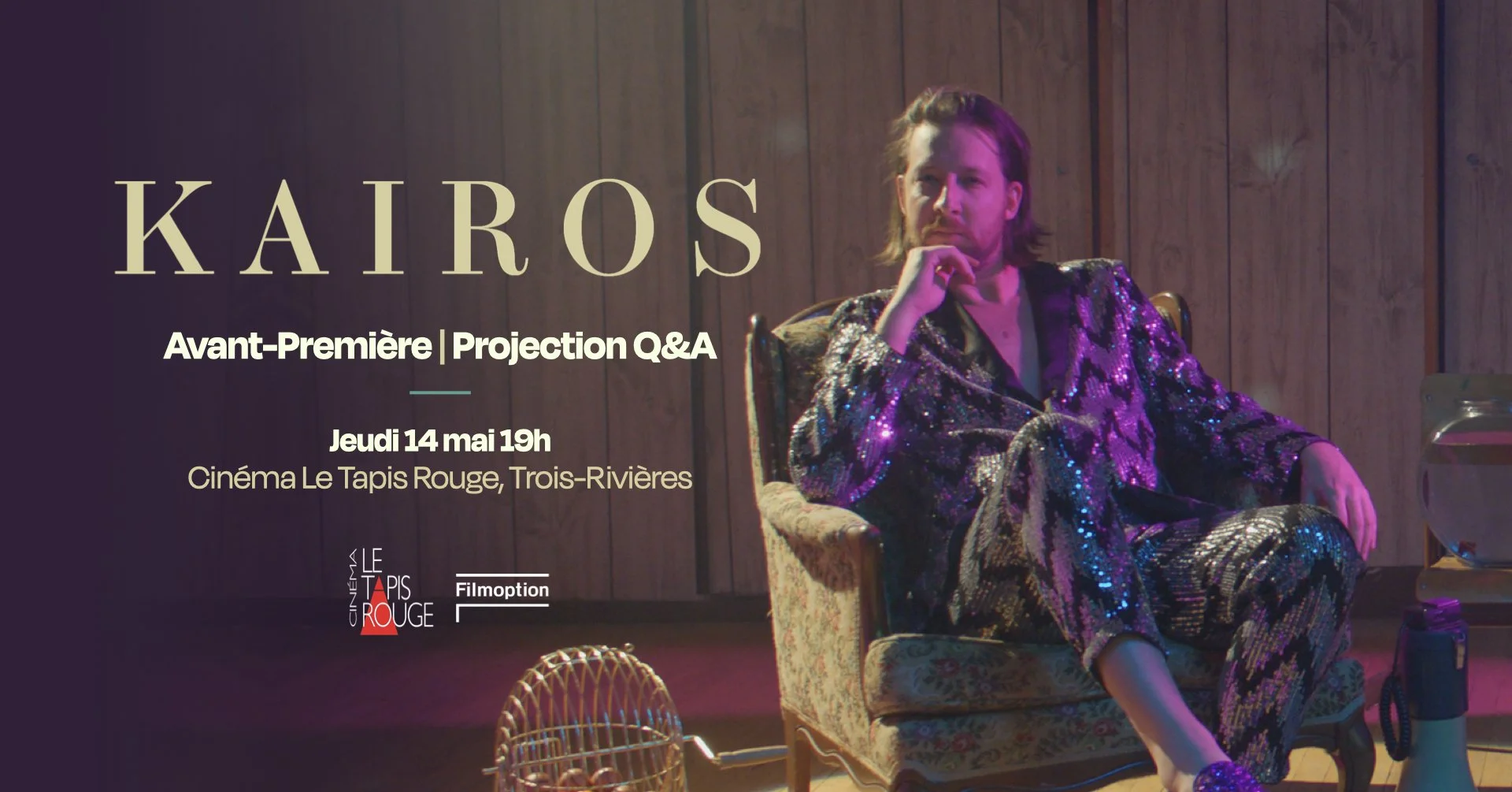 Avant-Première du film Kaïros à Trois-Rivières en présence de l'équipe du film