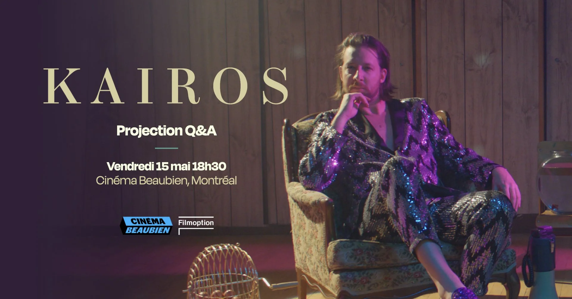 Première du film Kaïros au Cinéma Beaubien en présence de l'équipe du film