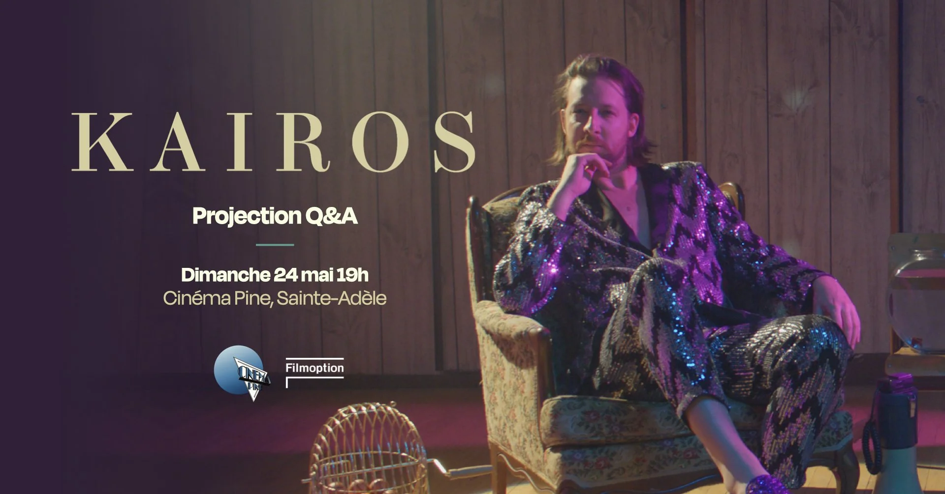Ciné-Rencontre — Kaïros au Cinéma Pine à Sainte-Adèle, en présence de l'équipe du film