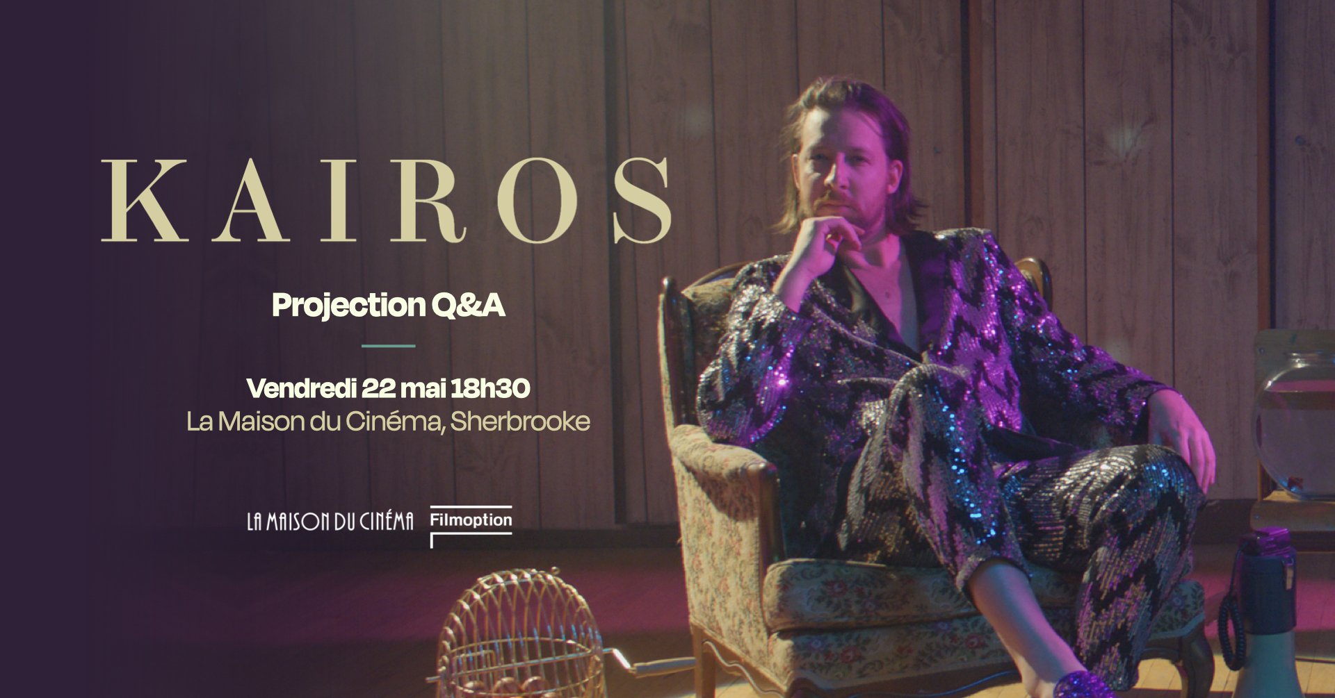 Ciné-Rencontre — Kaïros à la Maison du Cinéma de Sherbrooke en présence de l'équipe du film