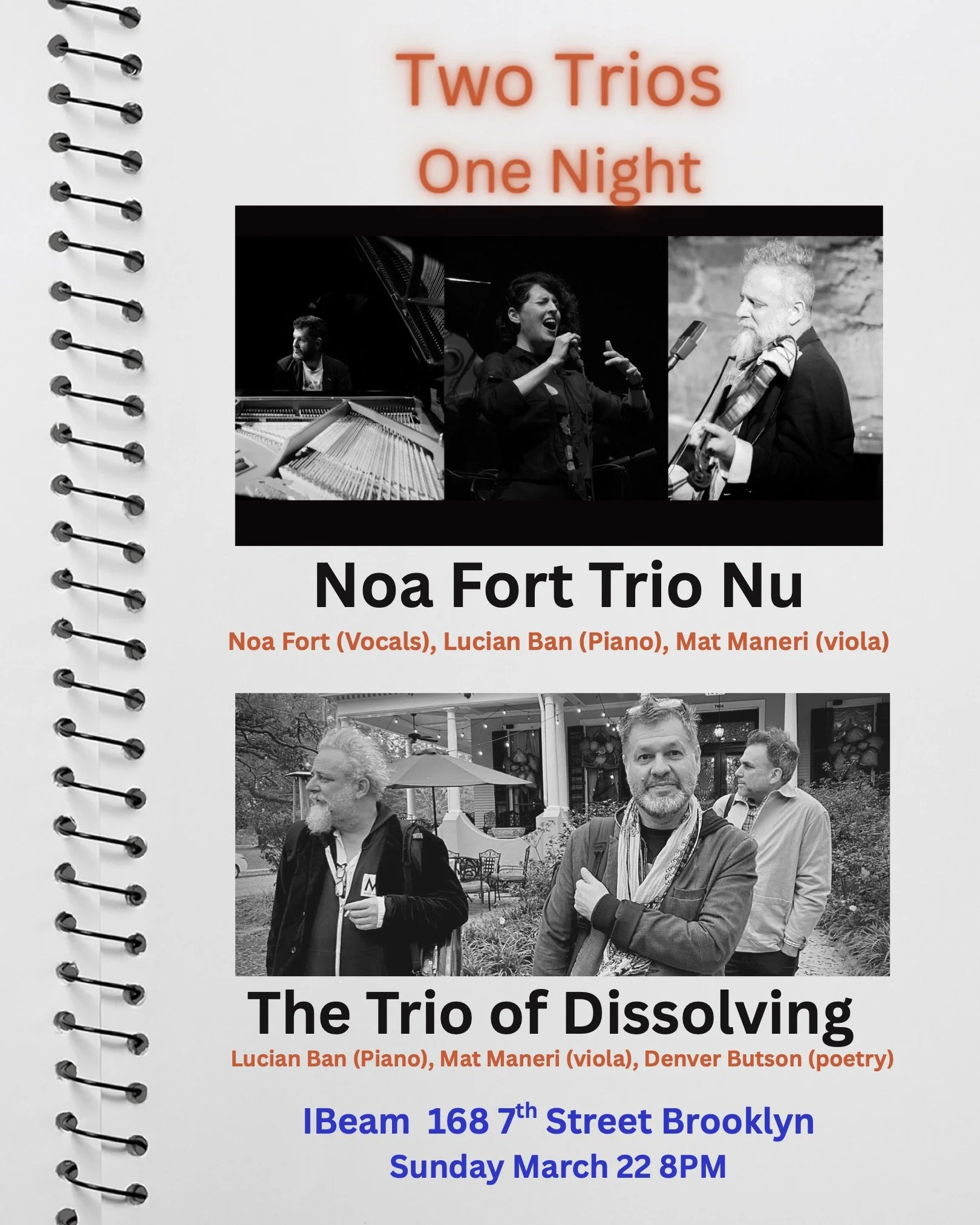 Two Trios, One Night