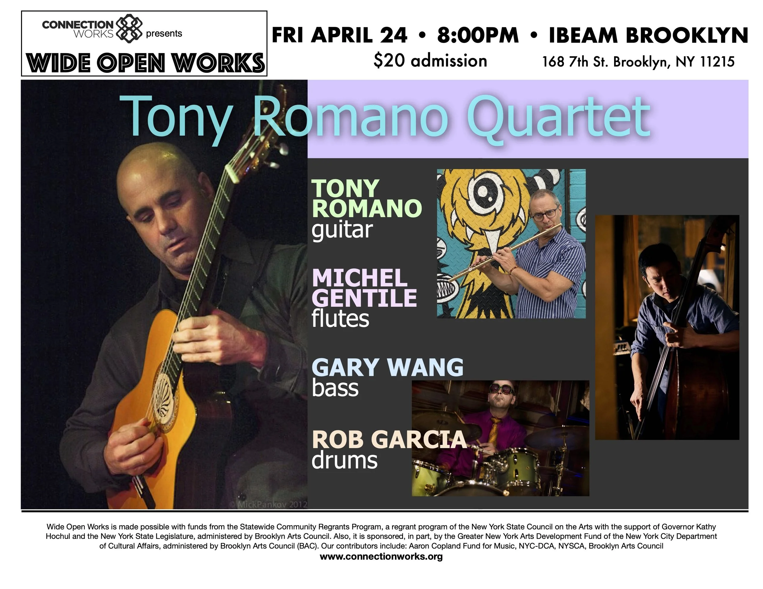Tony Romano Quartet - Wide Open Works