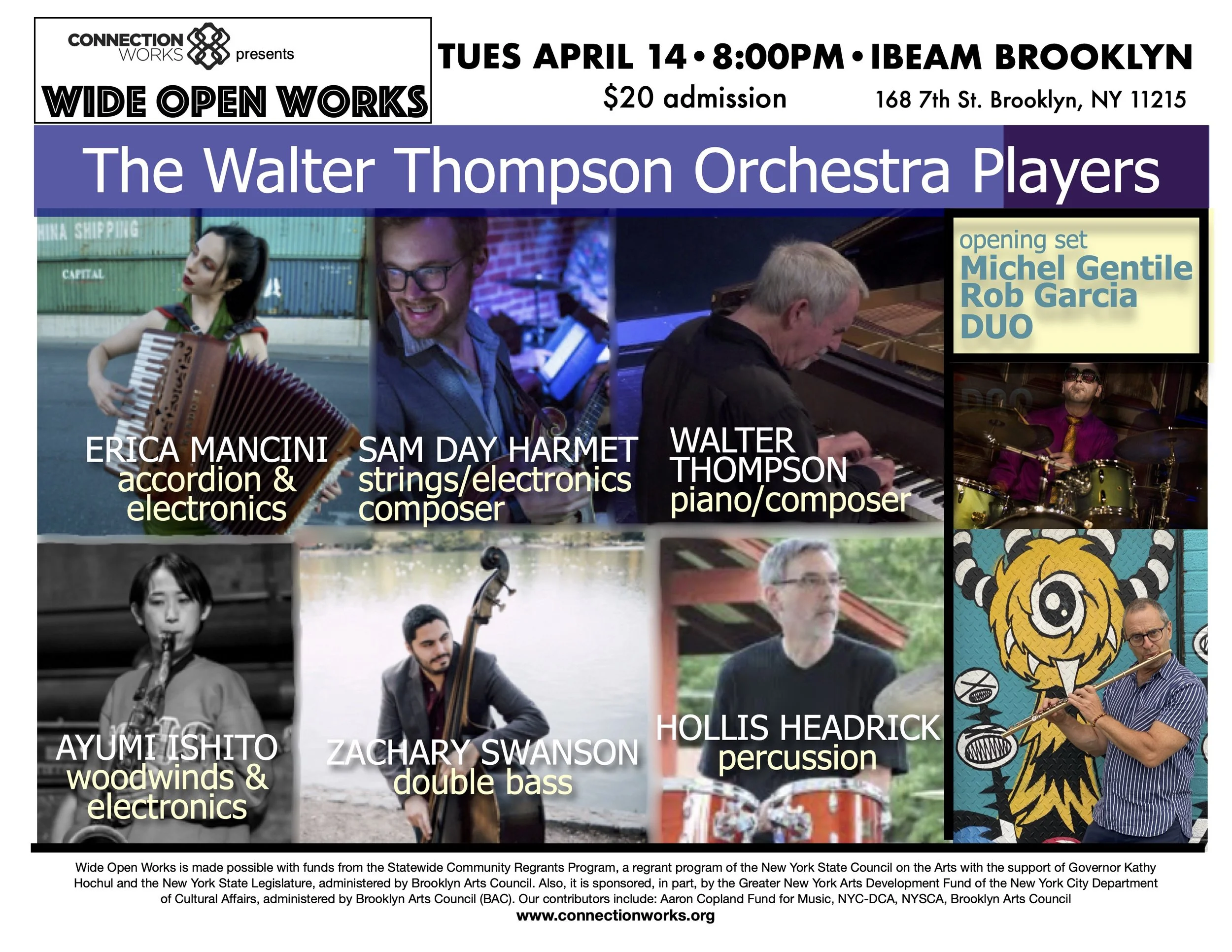 Walter Thompson Orchestra Players &amp; Gentile/Garcia - Wide Open Works