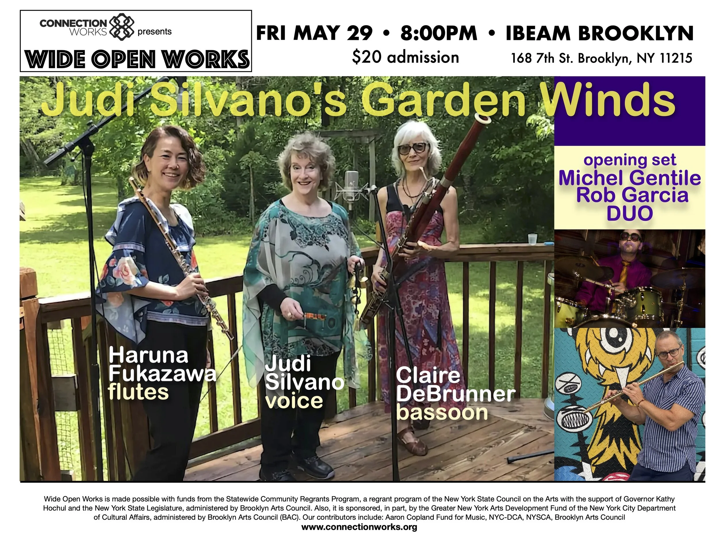 Wide Open Works at Ibeam: JUDI SILVANO’s GARDEN WINDS &amp; GENTILE/GARCIA duo