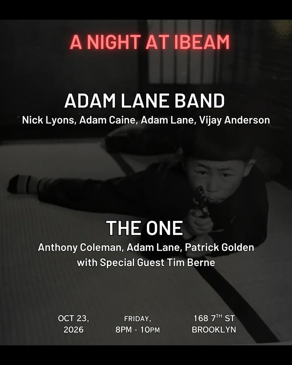 Adam Lane Band and The One with Tim Berne artwork from IBeam Brooklyn