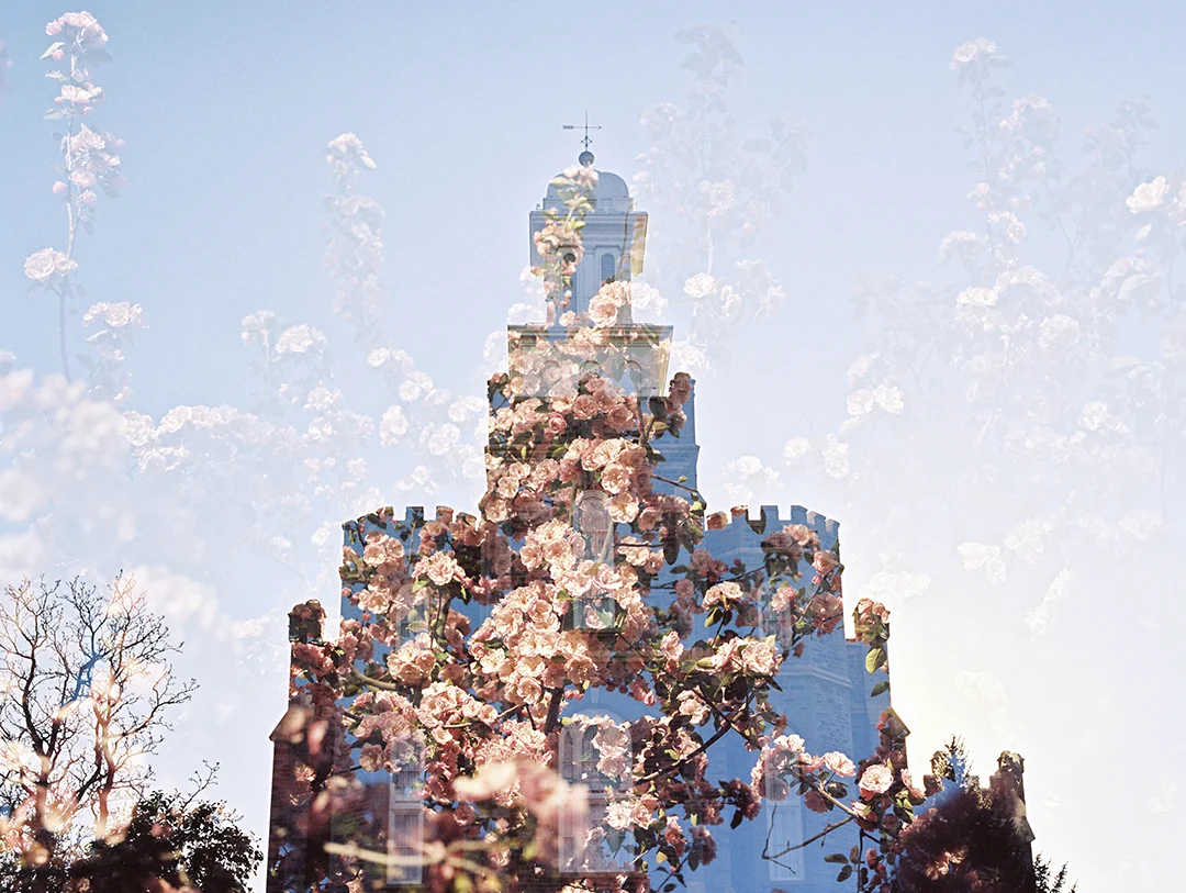 Logan LDS Temple + Spring Skies