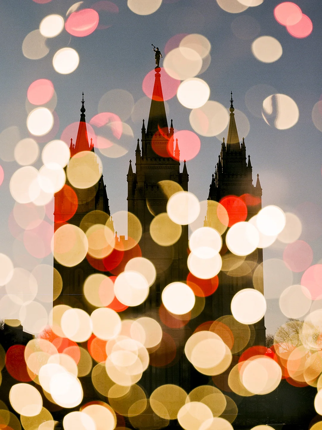 Salt Lake LDS Temple + Christmas Lights