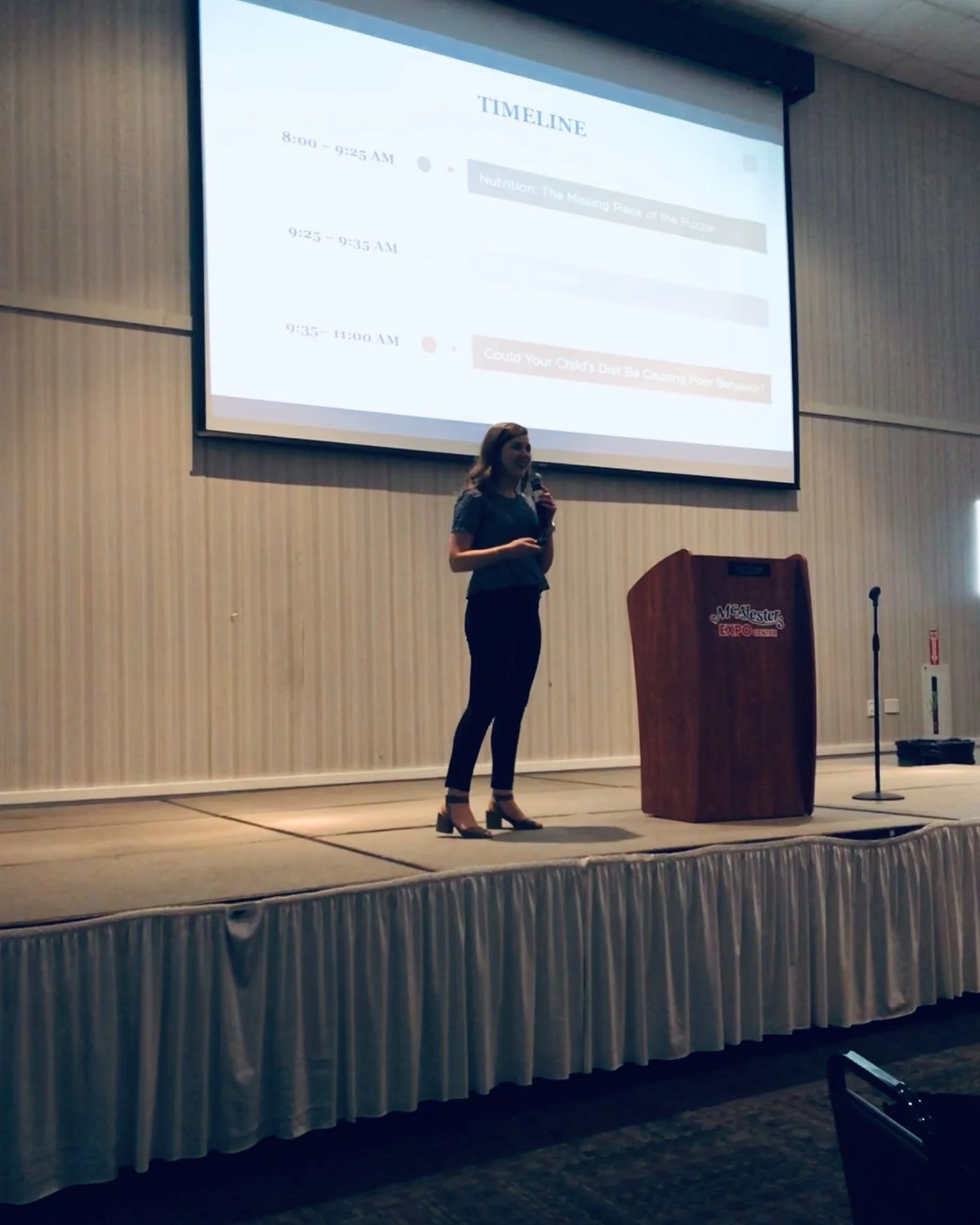 Speaking at the Early Childhood Conference in McAlester, OK in 2019
