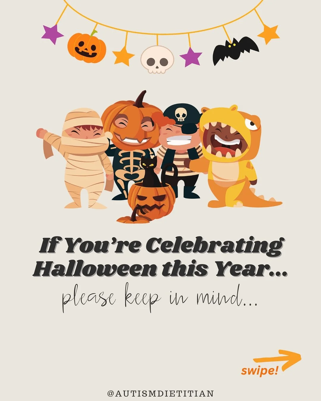 Happy Halloween week!!๐
A friendly reminder that everyone deserves to experience this holiday in a way that feels safe for them๐งก
For kids on the autism spectrum, this season can bring both excitement AND challenges. 
๐ชLet’s celebrate each