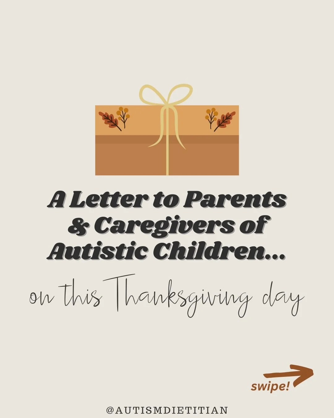 Happy Thanksgiving!🧡🍂

Today I&rsquo;m feeling thankful for YOU - parents and caregivers who do so much to understand their child&rsquo;s sensory needs and create a path toward more confident and nourishing mealtimes.

Here&rsquo;s your reminder fo