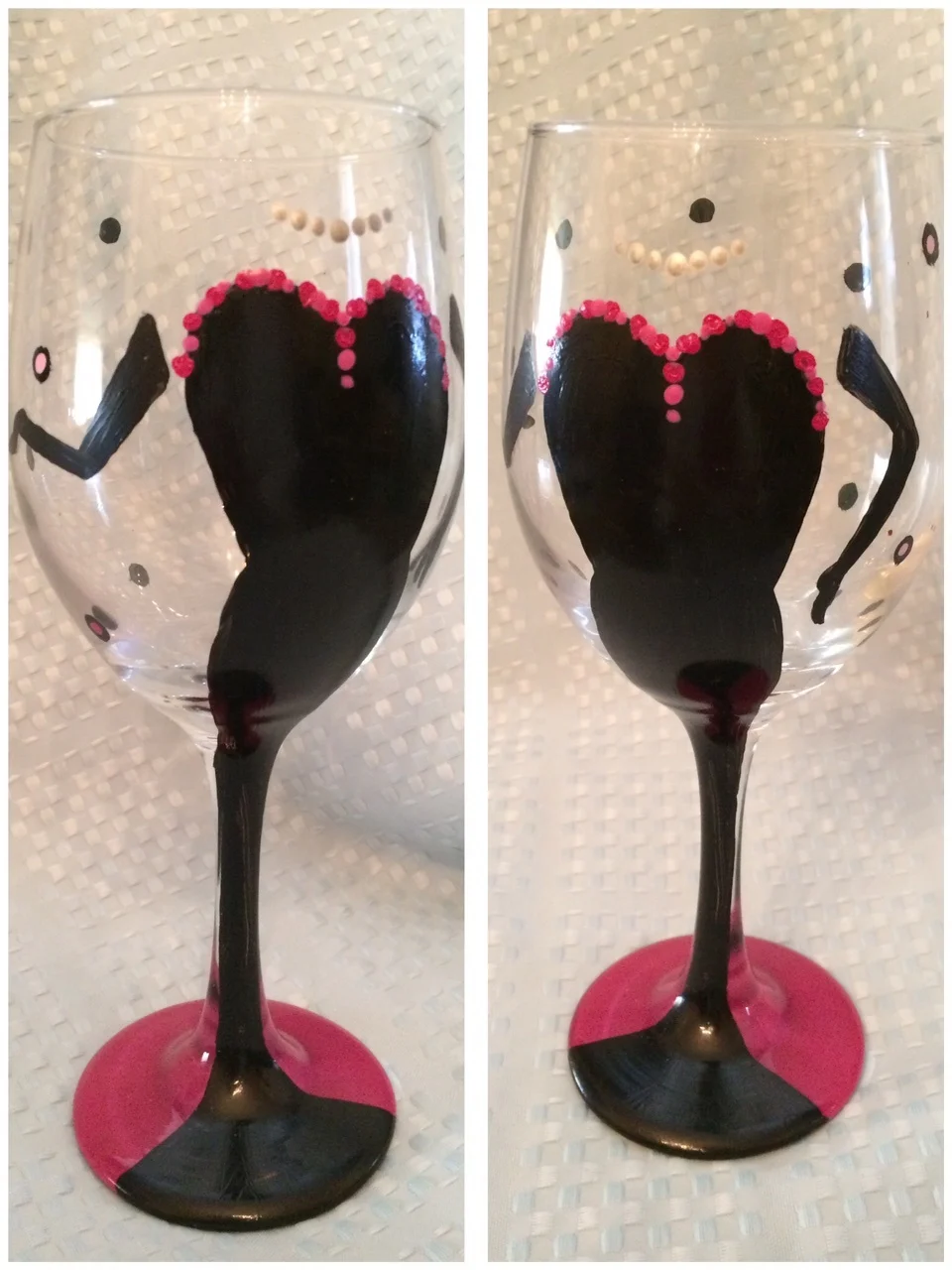 Little black dress glass