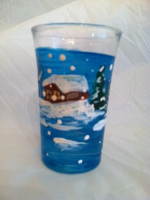 Snowy Scene shot glass