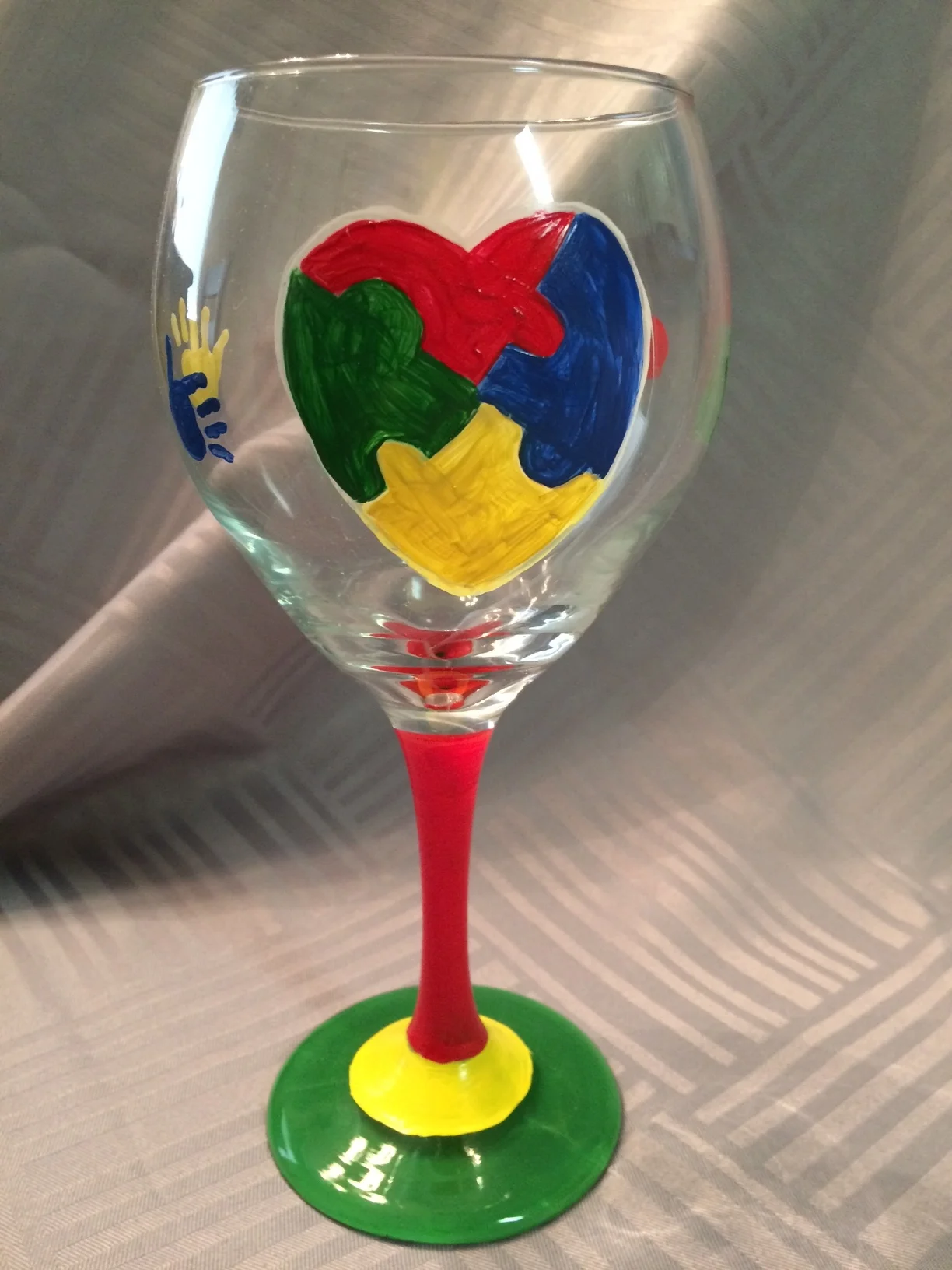 Autism wineglass