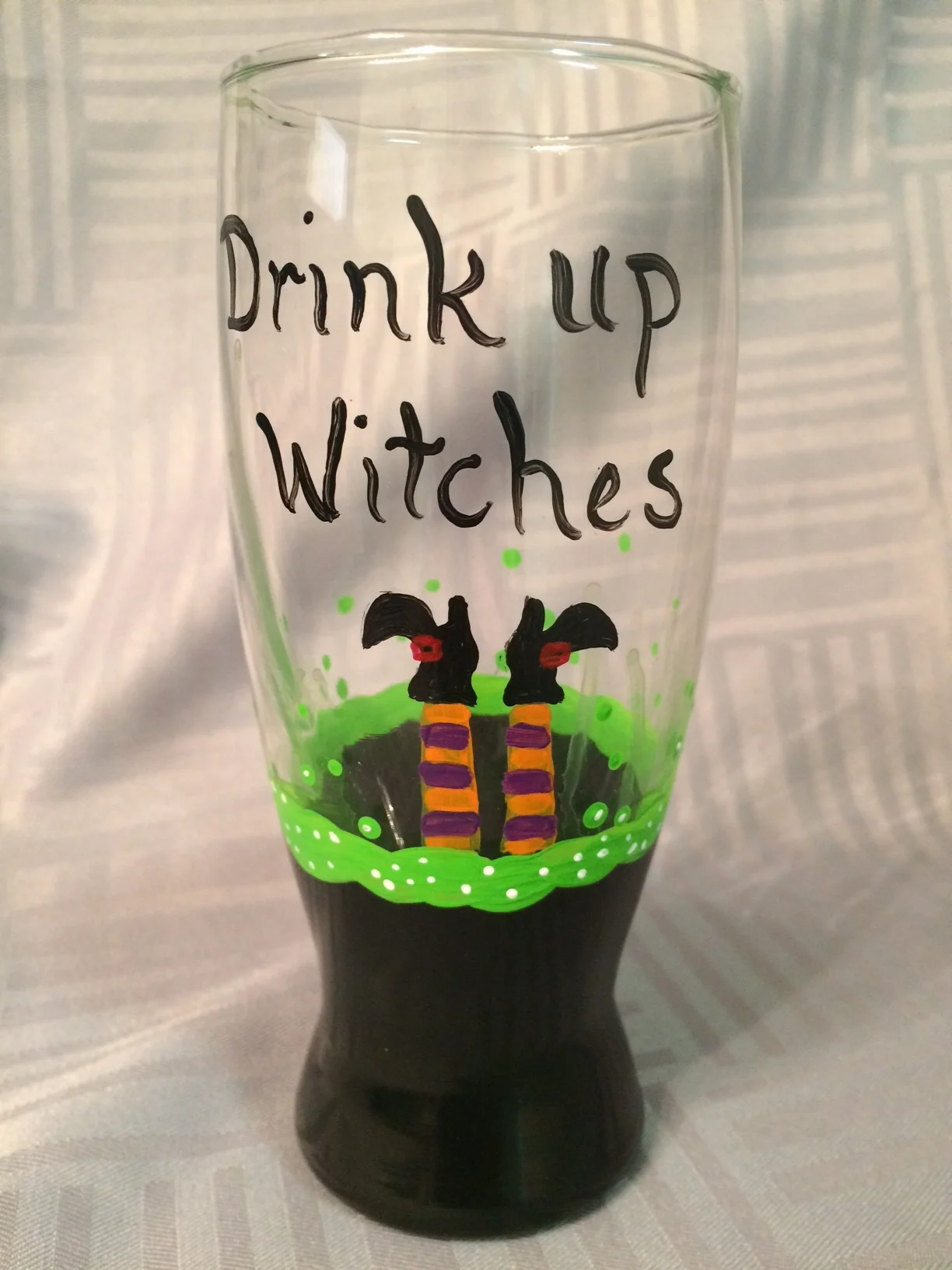 Drink Up Witches Beer Glass