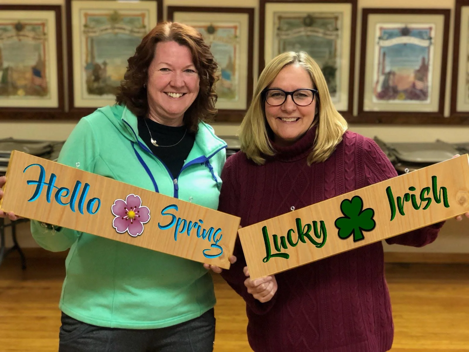 LAOH Wood Sign Painting Party Fundraiser