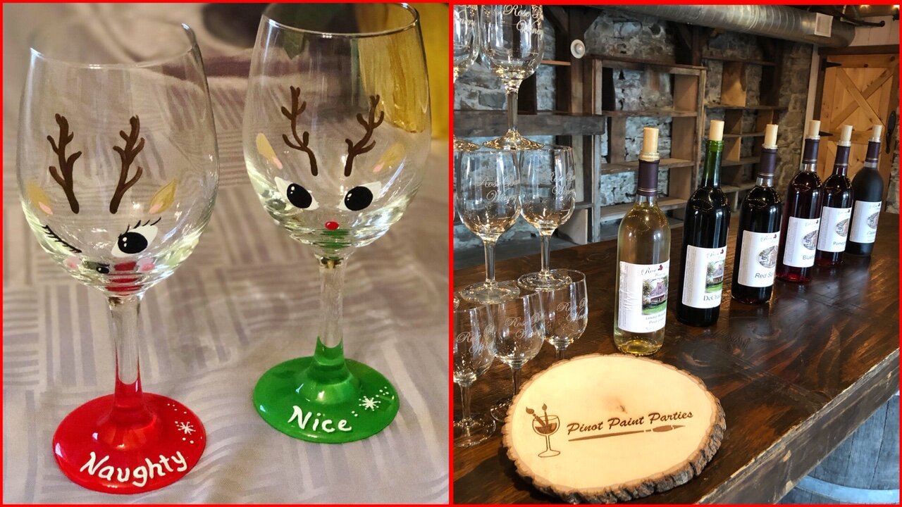 Reindeer Sip and Paint at Rose Bank Winery