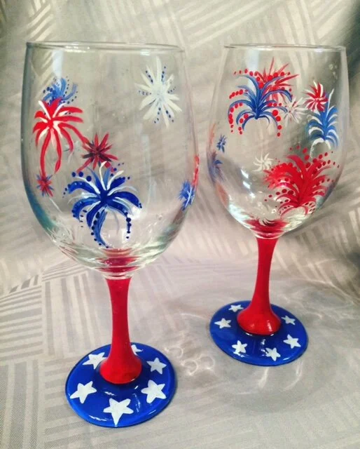 Summer Wine Glass Painting at Craft &amp; Vendor Event