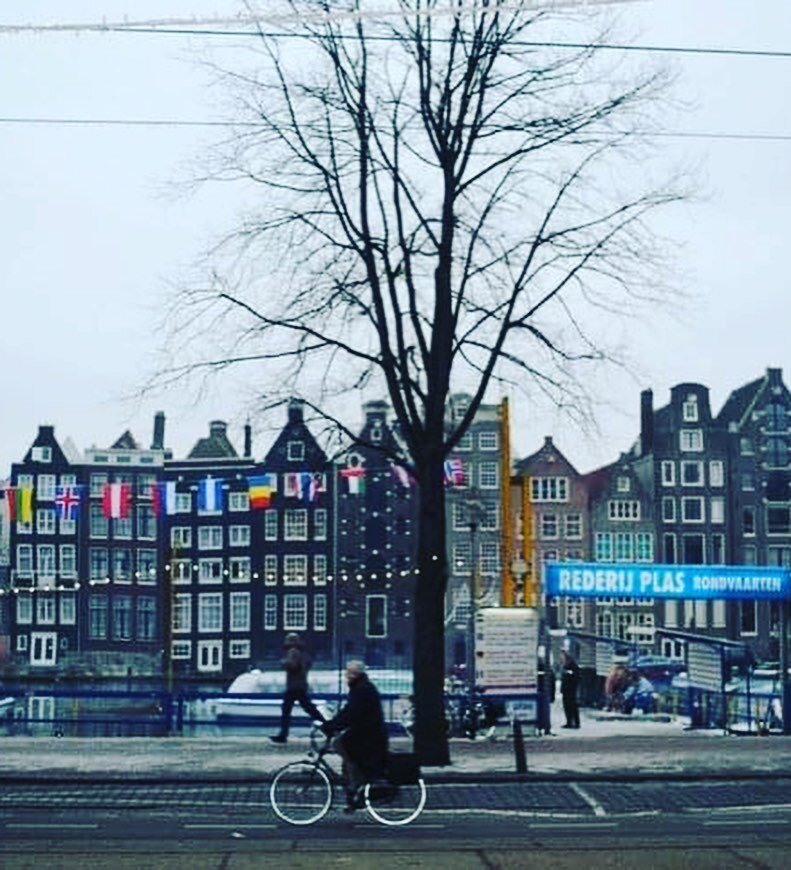 Ten years ago I had a layover in Amsterdam from morning to night on my way from New York to Istanbul. It was 20 degrees fahrenheit outside and I hadn't slept a wink on the red eye. I only went inside twice - once to eat a giant pancake, and later to 