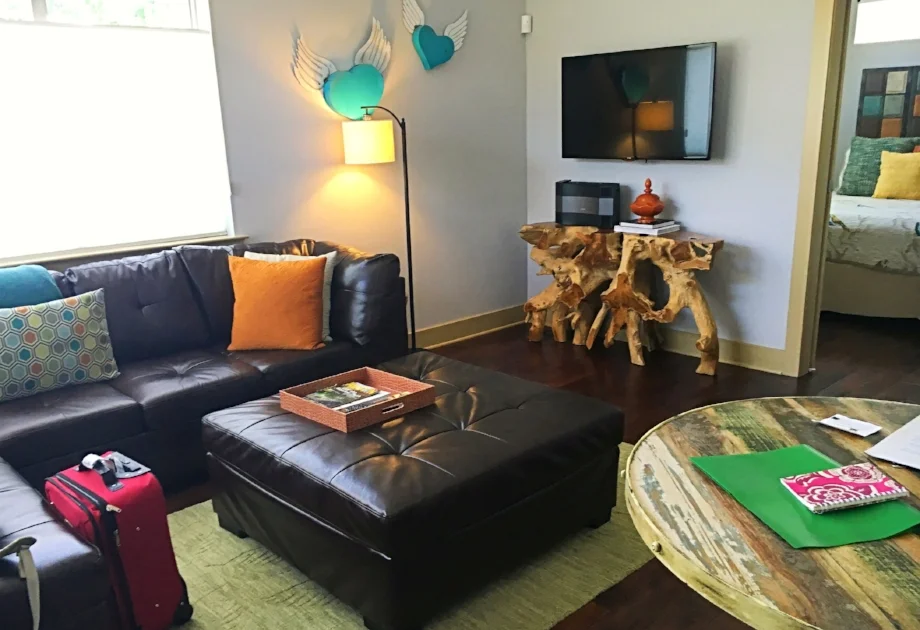 This was one of our awesome Airbnbs.