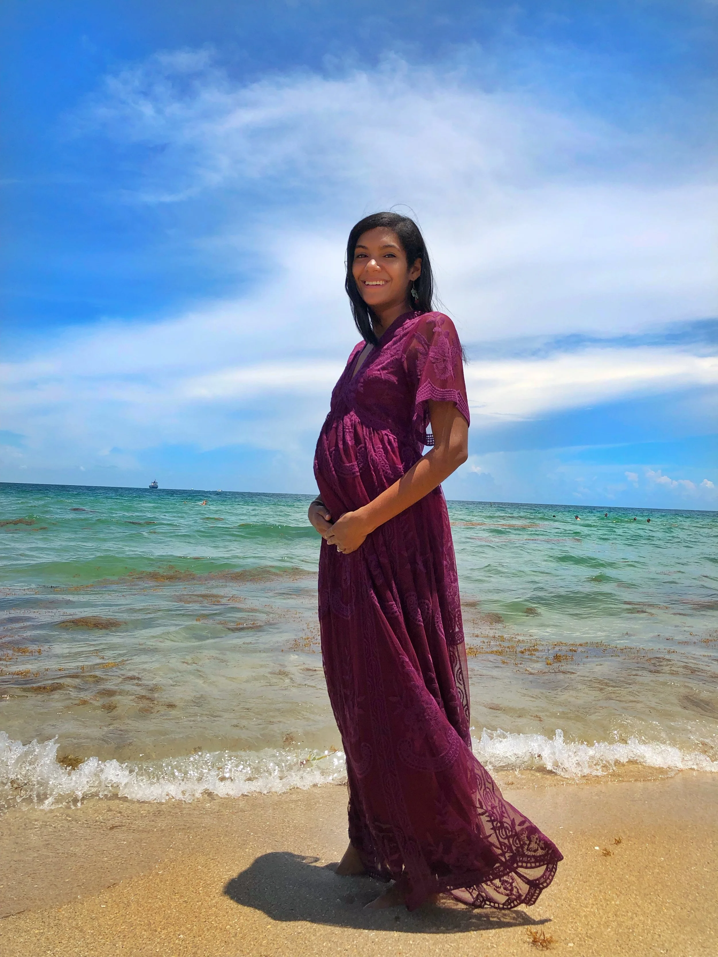 This dress is perfect for maternity shoots.