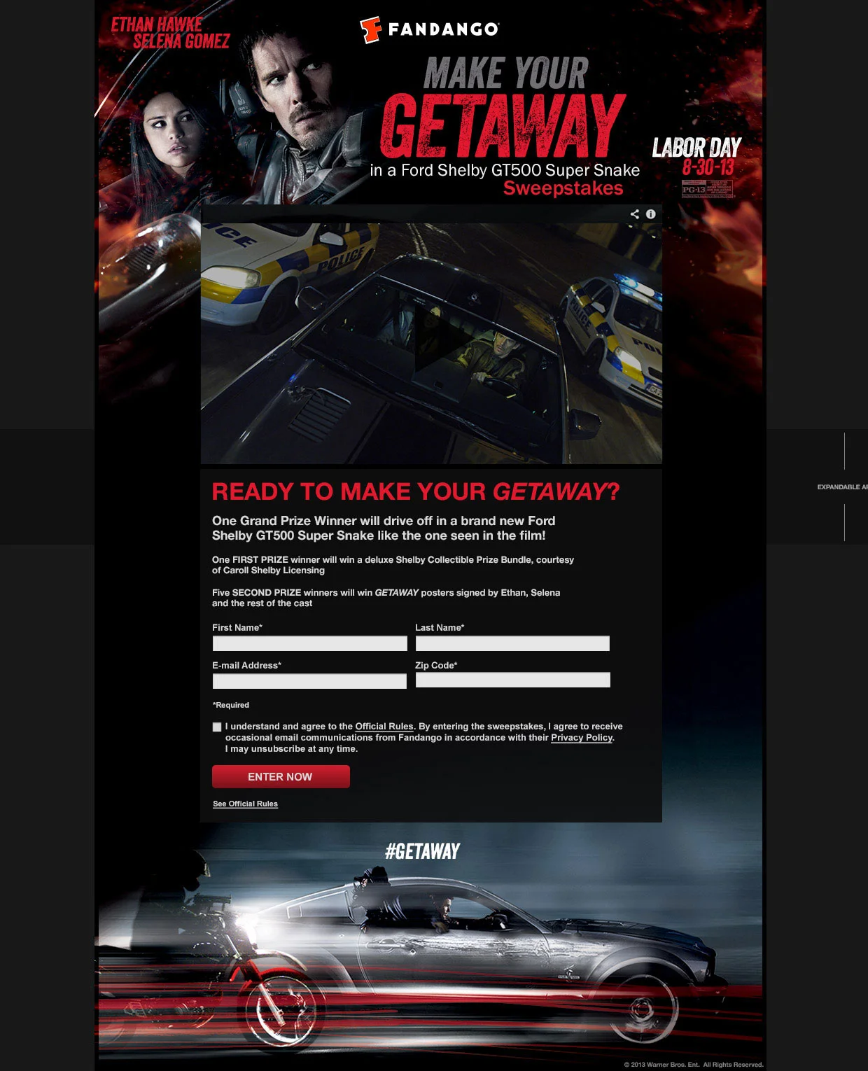 MAKE YOUR GETAWAY Sweepstakes