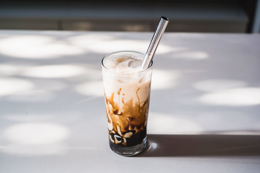 Pearl tea milk sugar brown Black Scoop: